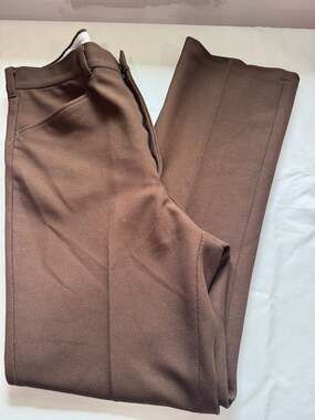 Vintage Brown Full Cut Dress Pants High Rise Trousers Men’s 36 L Retro 70s